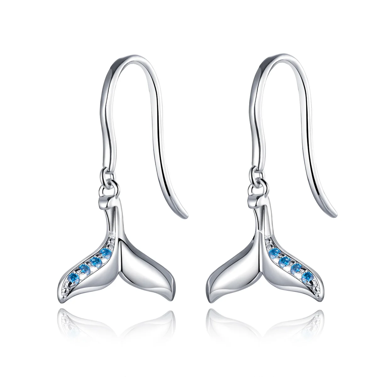 BAMOER 925 Sterling Silver Fish Tail Dangle Earrings for Women Blue mysteries Mermaid Earrings Gift for Girl Brincos BSE407
BAMOER 925 Sterling Silver Fish Tail Dangle Earrings for Women Blue mysteries Mermaid Earrings Gift for Girl Brincos BSE407