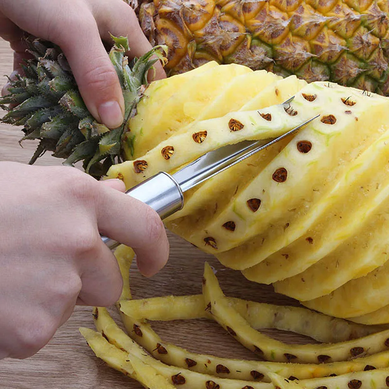 Household Stainless Steel Pineapple Peeler V-shaped Pineapple Peeling and Eye Removal Tool Kitchen Accessories, As photo
Household Stainless Steel Pineapple Peeler V-shaped Pineapple Peeling and Eye Removal Tool Kitchen Accessories, As photo