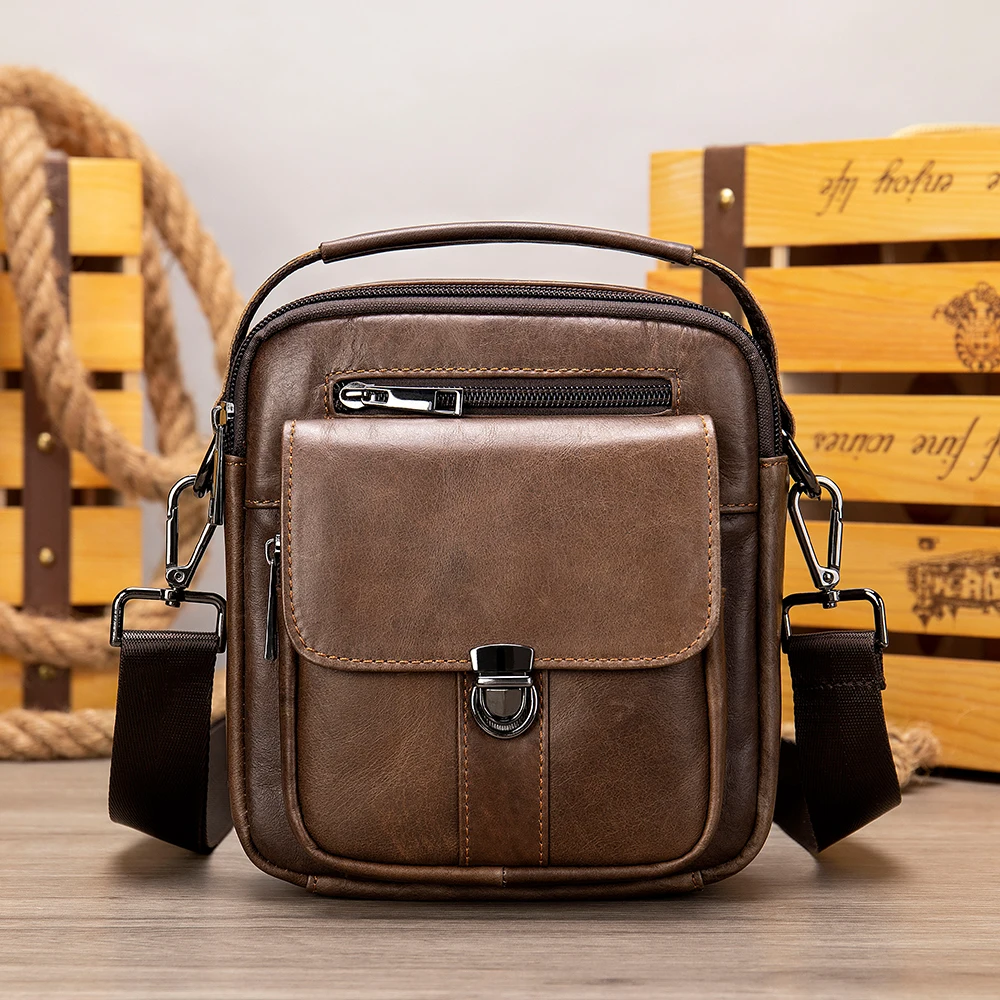 Wholesale 7438 Men's Leather Bags Genuine Leather Messenger Man Handbags Sling Bag For Men Over The Shoulder Bag
Wholesale 7438 Men's Leather Bags Genuine Leather Messenger Man Handbags Sling Bag For Men Over The Shoulder Bag