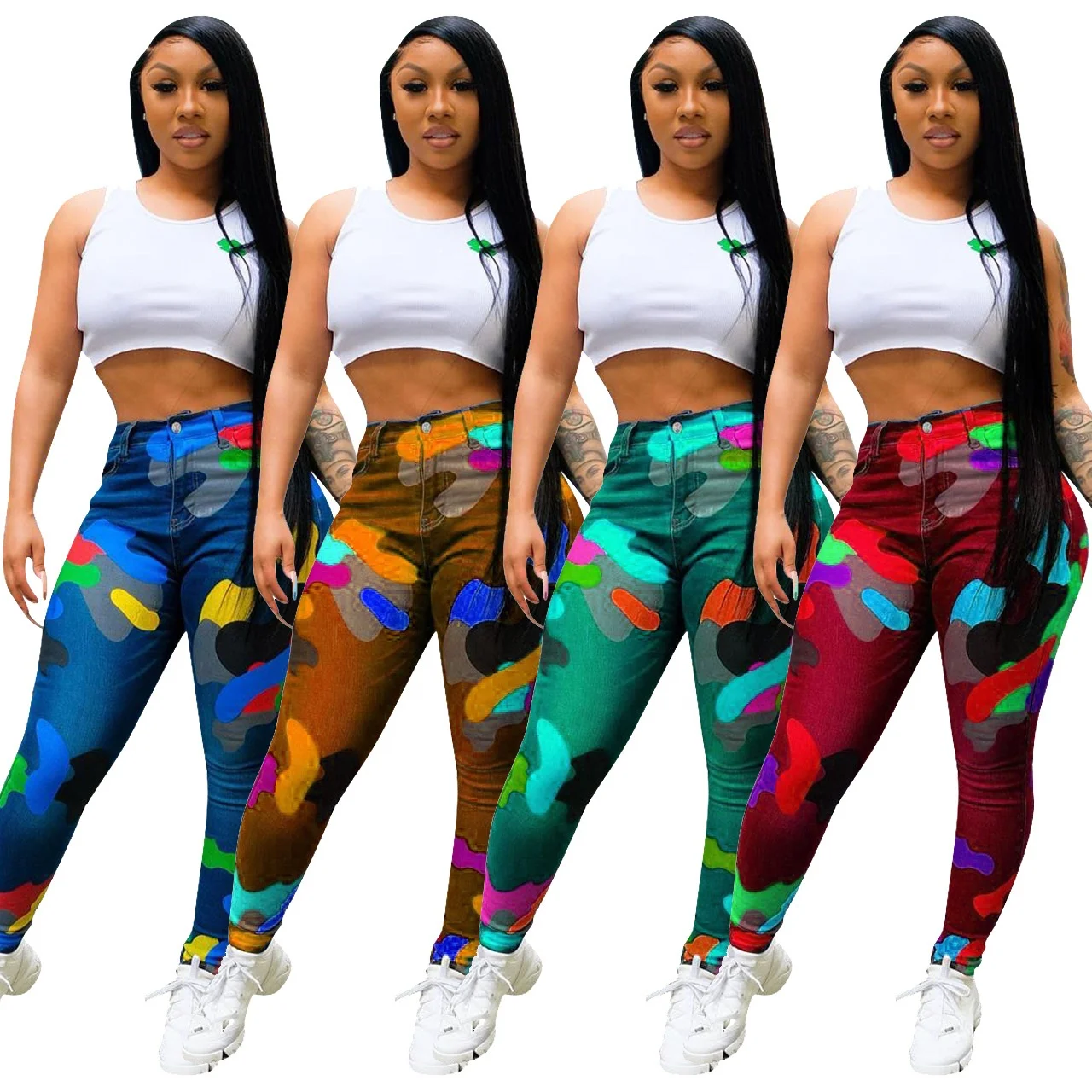 F21784A 2021 in stock Summer hot style camouflage print pants trousers women casual pants, Red, blue, light blue
F21784A 2021 in stock Summer hot style camouflage print pants trousers women casual pants, Red, blue, light blue