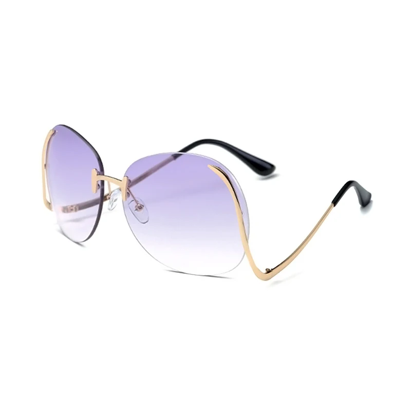 Wholesale Custom Logo Fashionable Ladies Oversized Shades Rimless Trendy Sunglasses Women 2021
Wholesale Custom Logo Fashionable Ladies Oversized Shades Rimless Trendy Sunglasses Women 2021