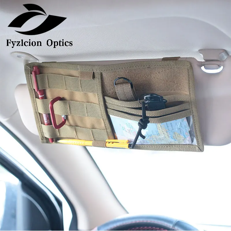 CQC Tactical MOLLE Vehicle Visor Panel EDC Tool Pouch CD Storage Bag Truck Car Sun Visor Organizer Auto Gear Accessories Holder, Black/tan/green
CQC Tactical MOLLE Vehicle Visor Panel EDC Tool Pouch CD Storage Bag Truck Car Sun Visor Organizer Auto Gear Accessories Holder, Black/tan/green
