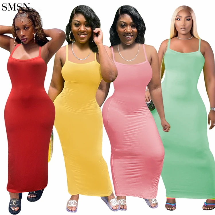 Good Quality 2022 Pure Color Sexy Sling Long Dress Elegant Casual Women Clothing Dress
Good Quality 2022 Pure Color Sexy Sling Long Dress Elegant Casual Women Clothing Dress