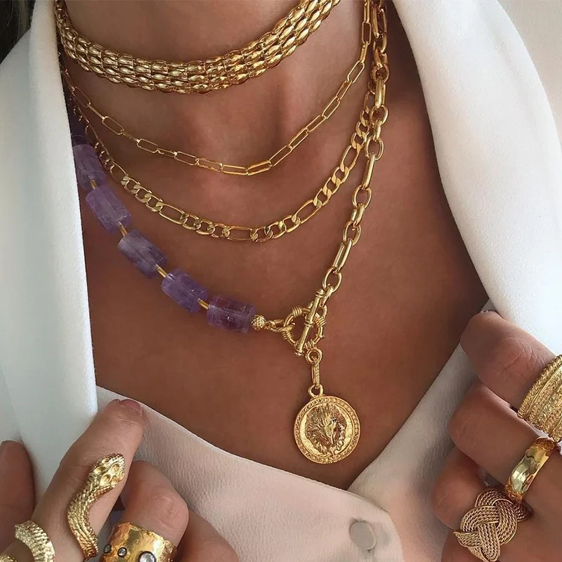 Bohemian holiday style necklace fashion romantic multi-layer necklace jewelry wholesale
Bohemian holiday style necklace fashion romantic multi-layer necklace jewelry wholesale
