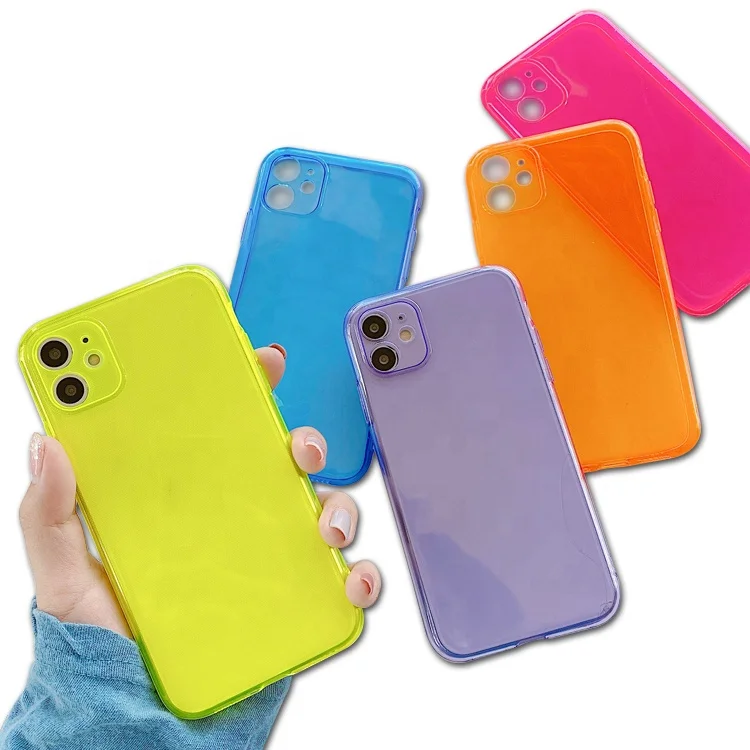 Shockproof Durable TPU Fluorescent Neon Phone Case For iPhone X Xr 11 12 13 Pro Max, Blue / yellow / purple / orange / pink
Shockproof Durable TPU Fluorescent Neon Phone Case For iPhone X Xr 11 12 13 Pro Max, Blue / yellow / purple / orange / pink