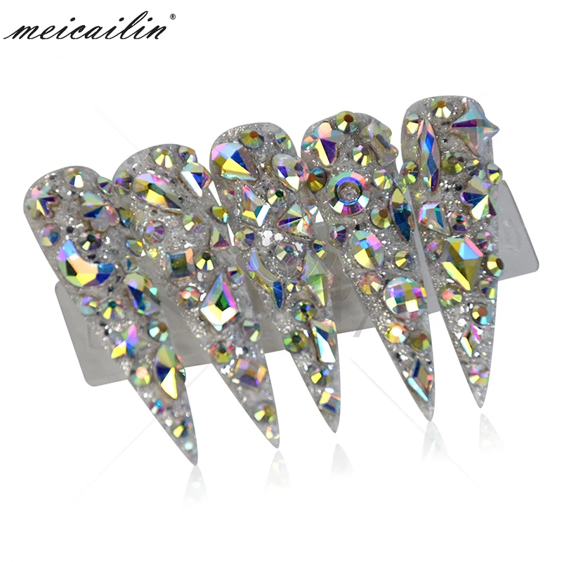 High quality wholesale Colorful Heteromorphic AB Crystal Flat Back Rhinestones for DIY nail decoration
High quality wholesale Colorful Heteromorphic AB Crystal Flat Back Rhinestones for DIY nail decoration