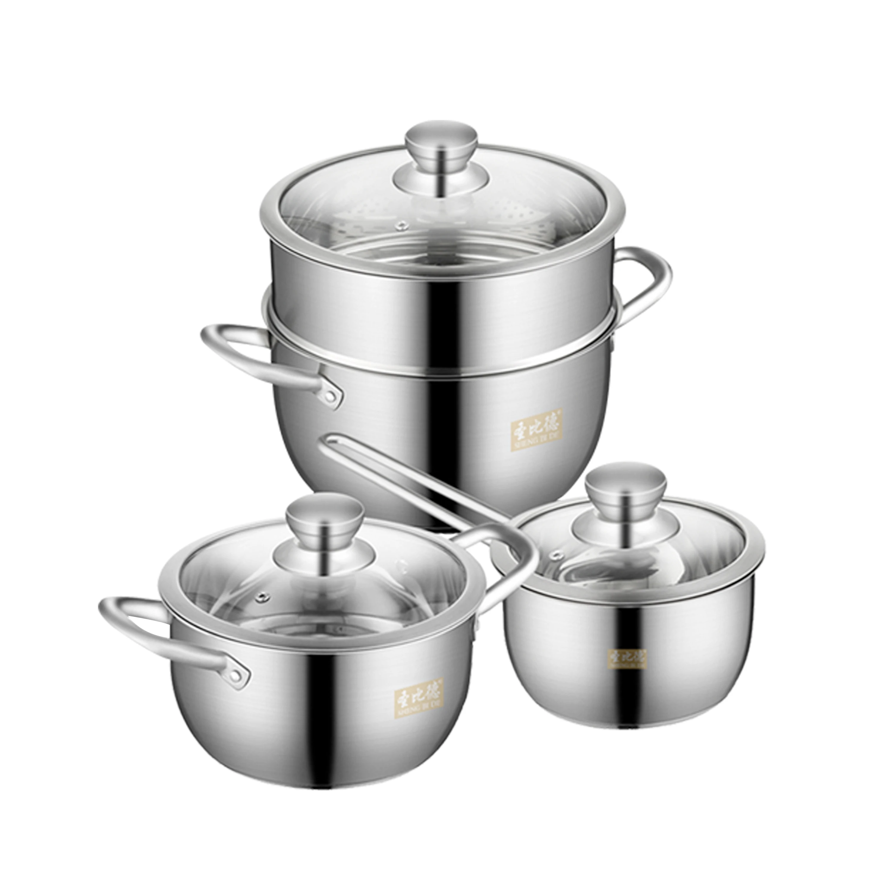 Stainless steel kitchenware set 304 food grade stainless steel kitchenware cooking cooker set
Stainless steel kitchenware set 304 food grade stainless steel kitchenware cooking cooker set
