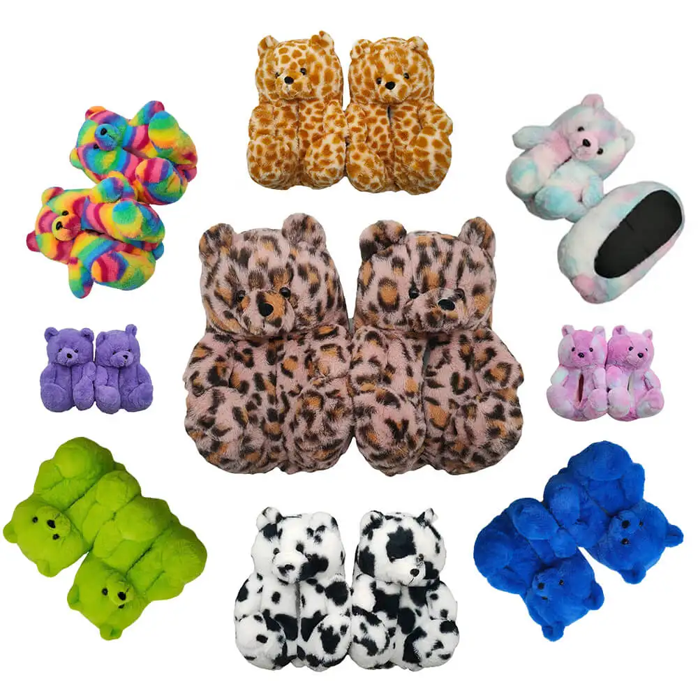 Tesdy Bear Slides Bedroom Indoor Ladies Colorful Soft Plush Hard Bottom Teddy Bear House Slippers, As our color chart or custom
Tesdy Bear Slides Bedroom Indoor Ladies Colorful Soft Plush Hard Bottom Teddy Bear House Slippers, As our color chart or custom