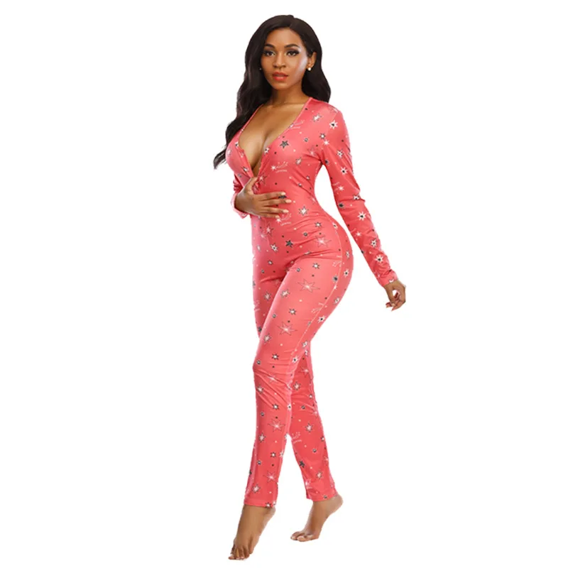 Fall Autumn Sexy adult long sleeve cartoon printed ladies rompers with button sleepwear plus size women bodysuit
Fall Autumn Sexy adult long sleeve cartoon printed ladies rompers with button sleepwear plus size women bodysuit