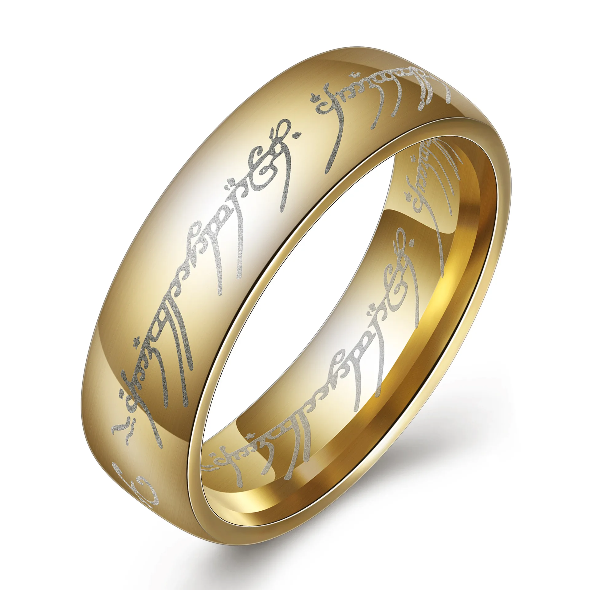 Q911 Lord of the Rings The One Ring Power Band 6mm Unisex Stainless Steel Size 6 - 13 Rings, Gold, black, silver
Q911 Lord of the Rings The One Ring Power Band 6mm Unisex Stainless Steel Size 6 - 13 Rings, Gold, black, silver