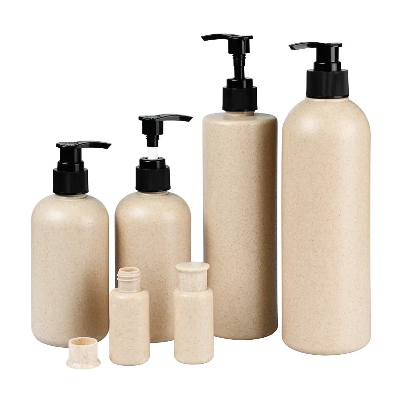 Eco-friendly 30ml100ml250ml300ml400ml500ml wheat straw shampoo and conditioner lotion pump bottles
Eco-friendly 30ml100ml250ml300ml400ml500ml wheat straw shampoo and conditioner lotion pump bottles