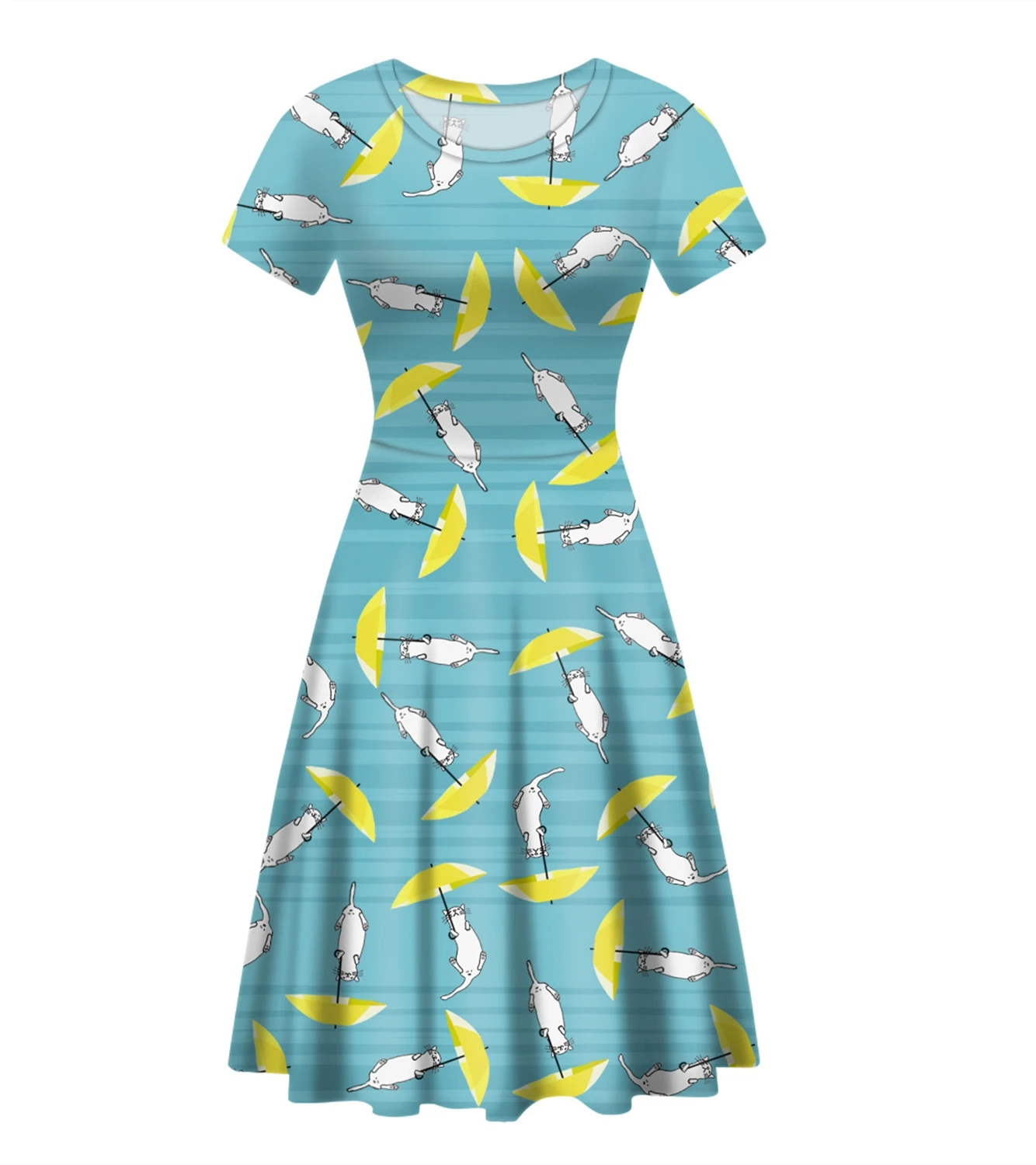 Casual Customize Print Dresses Womens Beach Wear Casual Standard Short-Sleeve O-Neck Swing Dress
Casual Customize Print Dresses Womens Beach Wear Casual Standard Short-Sleeve O-Neck Swing Dress