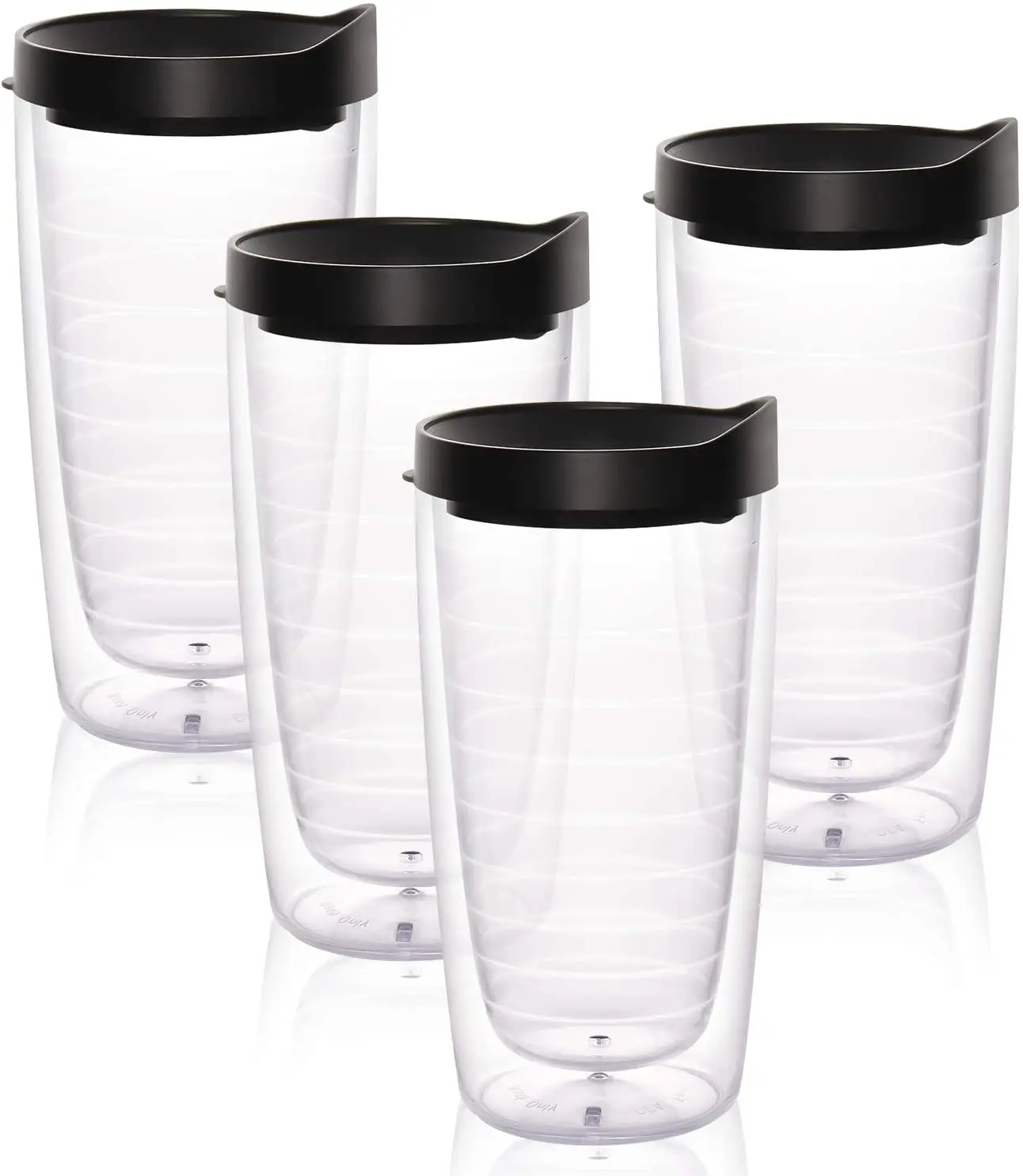 Accept Logo Customized coffee mug double wall insulated plastic cup clear water tumbler with black lid
Accept Logo Customized coffee mug double wall insulated plastic cup clear water tumbler with black lid