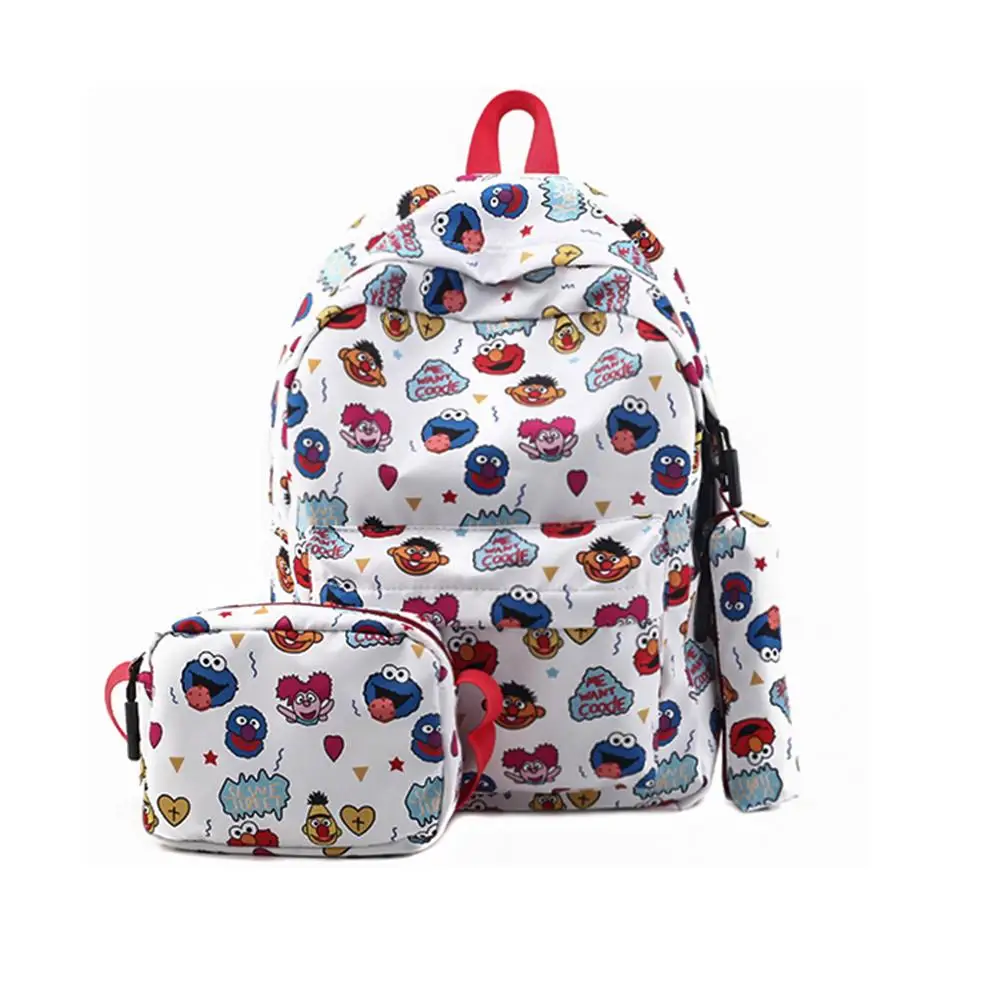 New Arrival Customized Print 600D Polyester Cartoon Student School Backpack Set, Black, white, yellow, customized color
New Arrival Customized Print 600D Polyester Cartoon Student School Backpack Set, Black, white, yellow, customized color