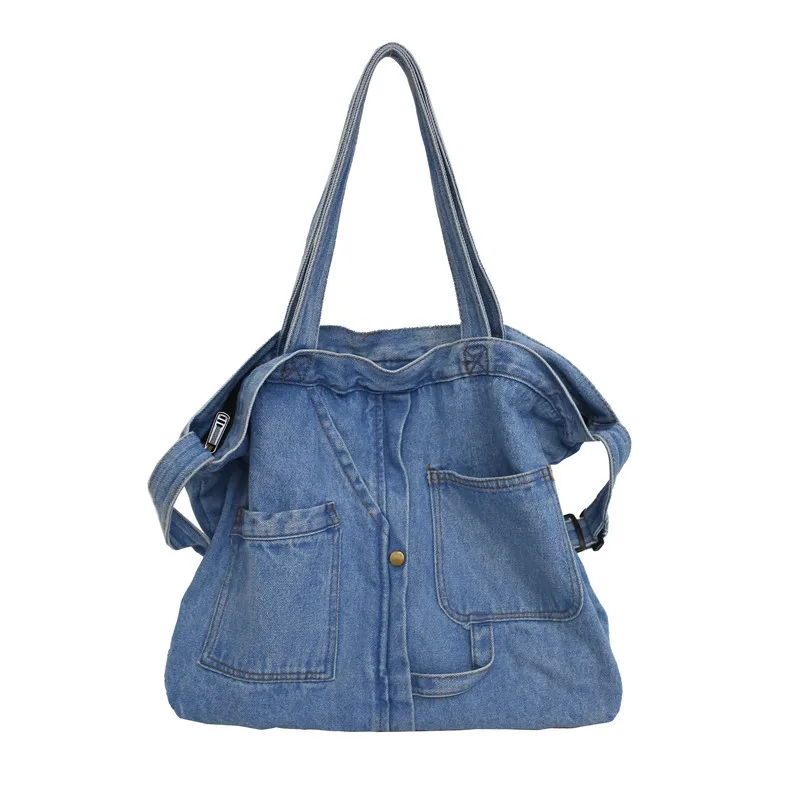 Large Creative Vintage Beach Bag Women's Elegant Satchel Single Shoulder Jeans Crossbody Bag Denim Tote, As shown in the pictures
Large Creative Vintage Beach Bag Women's Elegant Satchel Single Shoulder Jeans Crossbody Bag Denim Tote, As shown in the pictures
