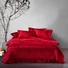 2019 NEW Design 100% Pure Silk Luxury Bedding Set Jacquard for Wedding Hotel Gift Custom, CK Size California King Size