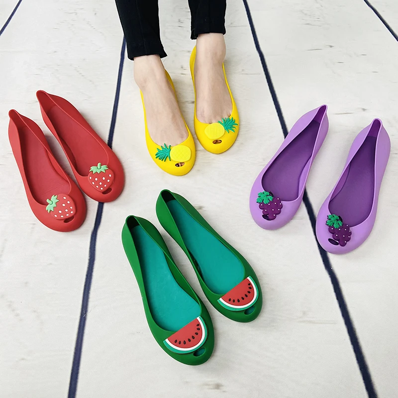 Ladies Flat PVC Fruit Sandals New Fashion Women Summer Jelly Shoes, Picture color
Ladies Flat PVC Fruit Sandals New Fashion Women Summer Jelly Shoes, Picture color