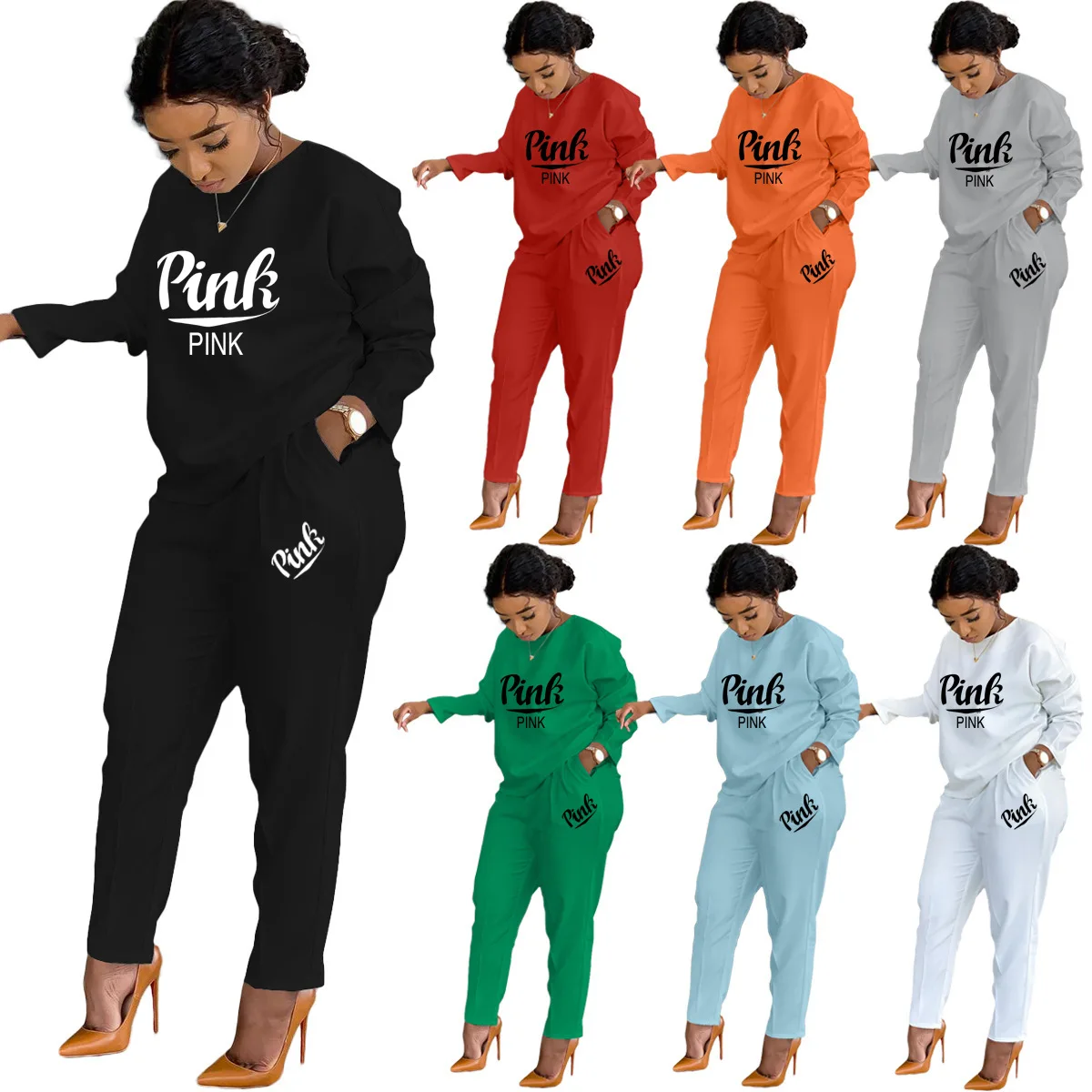 2021 Casual 2 PCS Outfits Clothing Print Long Pants Jogging Tracksuit Plus Size Women Two Piece Set, 7 colors
2021 Casual 2 PCS Outfits Clothing Print Long Pants Jogging Tracksuit Plus Size Women Two Piece Set, 7 colors