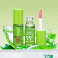 

10 PCS Nutritious Protect Lips Liquid Lipgloss Aloe Vera Plant Transparent Natural Lip Gloss Moisturizer Glossy Makeup Make Up
