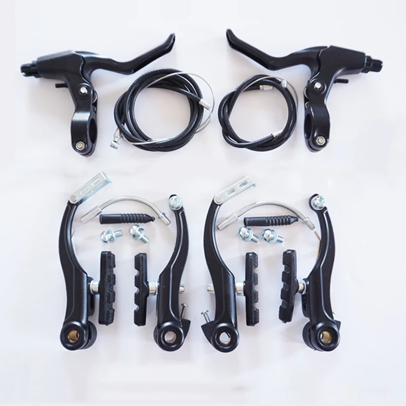 Road bike mountain bike complete set of brake parts aluminum alloy V-type brake + high quality brake handle A set
Road bike mountain bike complete set of brake parts aluminum alloy V-type brake + high quality brake handle A set