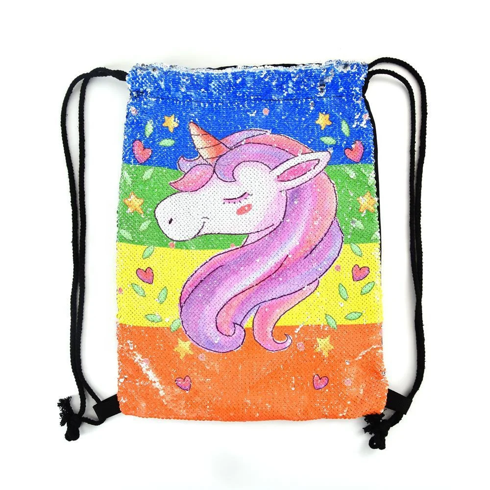 Sopurrrdy Fashion Unicorn Glittering Drawstring Bag Magic Reversible Mermaid Sequins Backpack Bag
Sopurrrdy Fashion Unicorn Glittering Drawstring Bag Magic Reversible Mermaid Sequins Backpack Bag