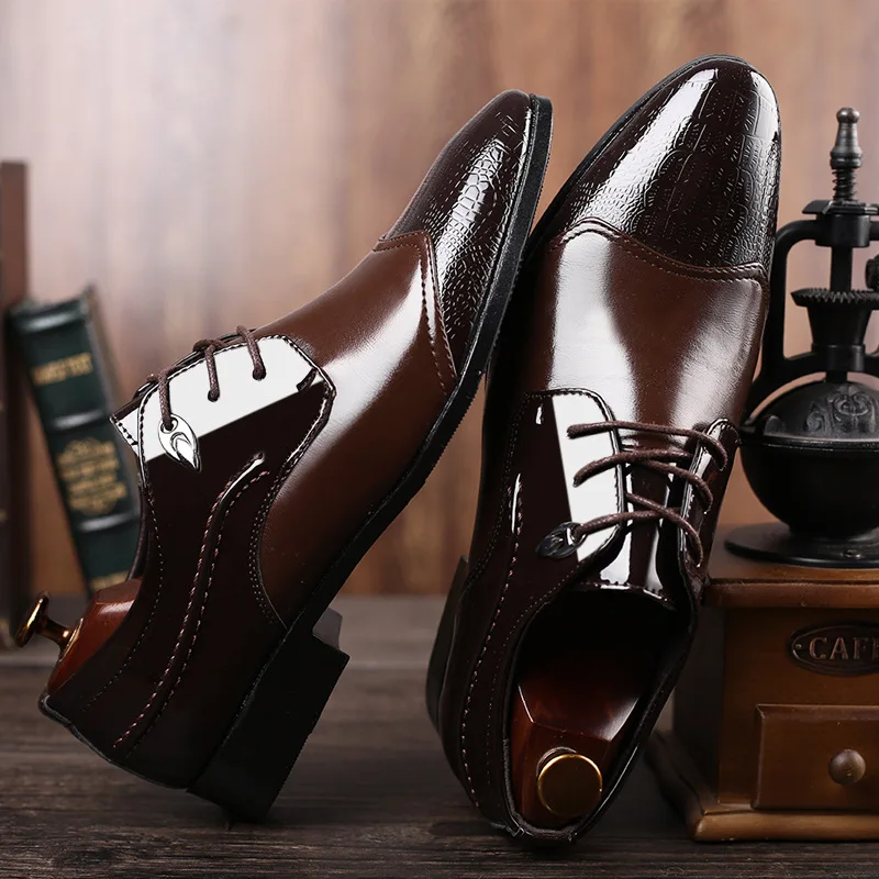 Hot sale OEM Factory business oxford dress shoes for men plus size 48 Patent leather shoes men's dress shoes
Hot sale OEM Factory business oxford dress shoes for men plus size 48 Patent leather shoes men's dress shoes