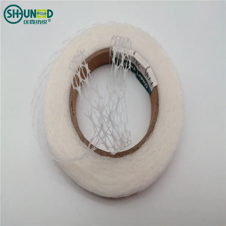 High Quality PA Mesh Non Woven Fusible Net Adhesive Cutting Tape Rolls for Bonding Clothing