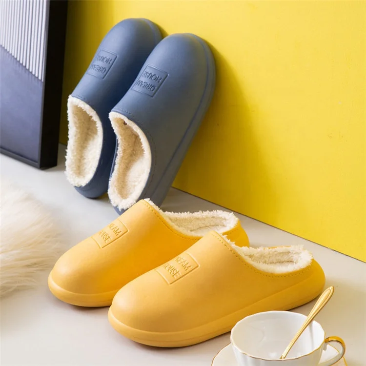Custom Slippers Waterproof Non-slip Soft Plush Warm Winter Slippers for Women
Custom Slippers Waterproof Non-slip Soft Plush Warm Winter Slippers for Women
