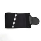 White Label Workout Silver Coating Wrap Around Waist Trimmer With Cell Phone Pocket
