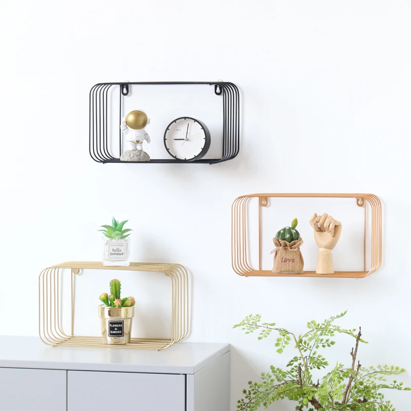 Nordic minimalist ins wrought iron multifunctional wall shelf creative home bedroom bathroom wall storage rack, Black/gold/rose gold
Nordic minimalist ins wrought iron multifunctional wall shelf creative home bedroom bathroom wall storage rack, Black/gold/rose gold