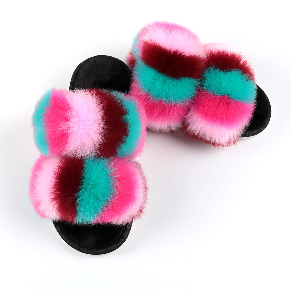 Versatile Faux Open Toe Mule Fluffy Slipper Woman 2 Strapped Variety Colors Real Wool Vegan Fur Slider Slippers
Versatile Faux Open Toe Mule Fluffy Slipper Woman 2 Strapped Variety Colors Real Wool Vegan Fur Slider Slippers