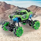2.4gオールラウンドrcドリフトスタントカー、斜めドリフト、ユニバーサルホイール、led照明効果付き