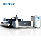 Fiber laser cutting machine for metal sheet and pipe SF3015M 3000w