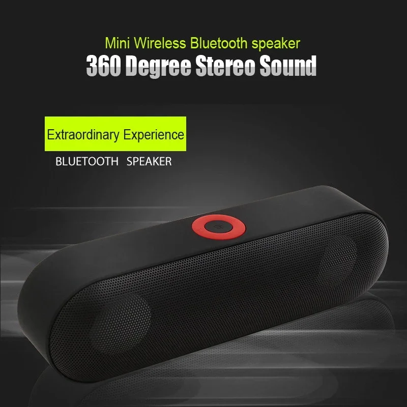 Subwoofer Wireless BT Speaker Outdoor Card Car Mini Pill Double Speaker Small Sound - ANKUX.COM