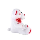 new design red electronic kiss light up white cute playing music kissing big teddy bear plush toy for sale
