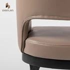 Modern Wood Dining Chair Modern Dining Room Wood Chair Modern Restaurant Wood Leg Leather Dining Room Chair With Armrest