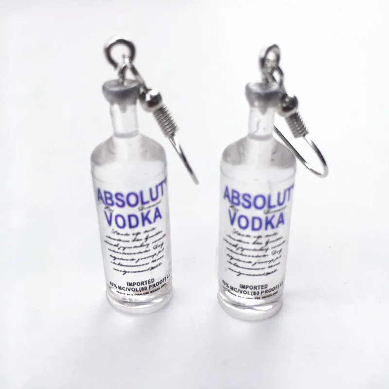 Funny Drinking Jewelry Acrylic Creative Vodka Bottle Drop Earrings For Girl Transparent Bottle Dangle Earrings Holiday Gift, As picture
Funny Drinking Jewelry Acrylic Creative Vodka Bottle Drop Earrings For Girl Transparent Bottle Dangle Earrings Holiday Gift, As picture