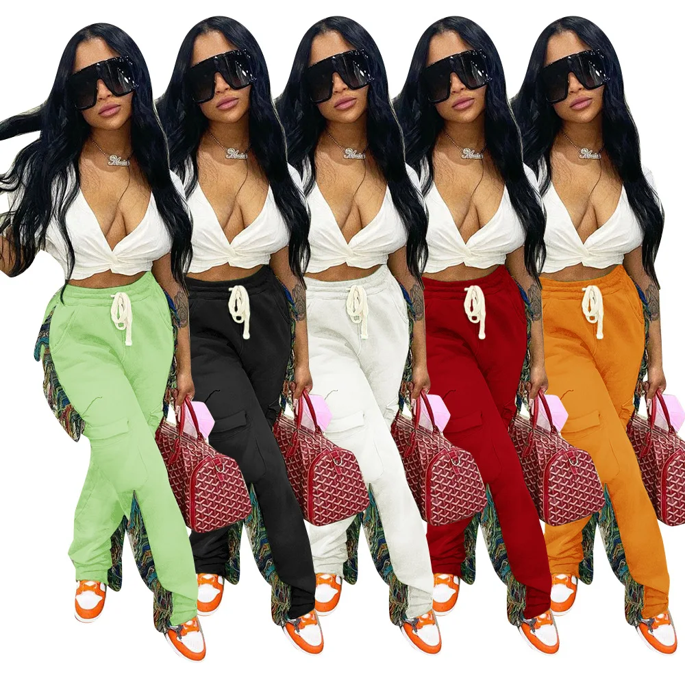 Fall Clothing 2021 Hot Sale Fashion Ladies Drawstring Tassel Trousers Solid Women Casual Fringed Pocket Pants, Picture
Fall Clothing 2021 Hot Sale Fashion Ladies Drawstring Tassel Trousers Solid Women Casual Fringed Pocket Pants, Picture