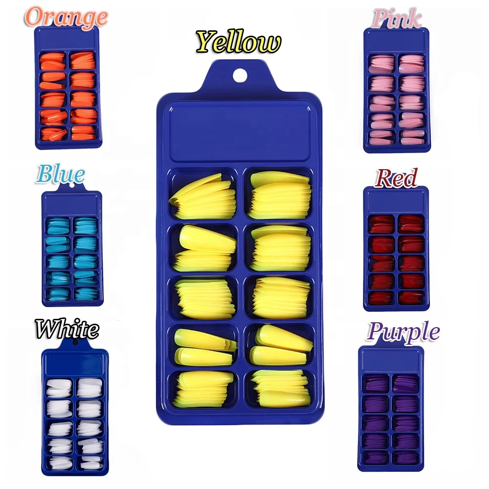 Net red candy solid color ballet nail blister small blue box full coffin T trapezoidal fashion nails, Customized
Net red candy solid color ballet nail blister small blue box full coffin T trapezoidal fashion nails, Customized