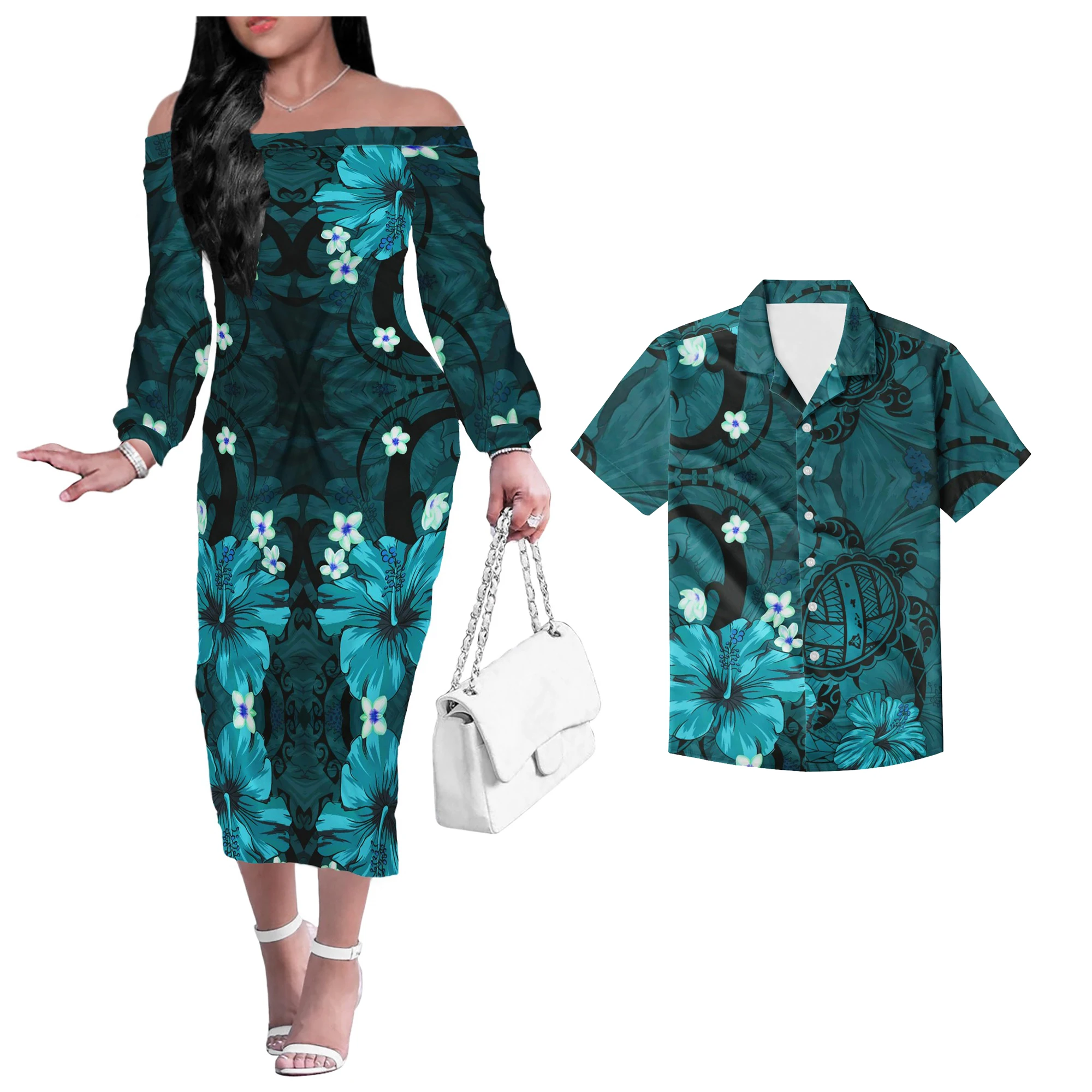 Off shoulder dresses floral for women Match Men Shirts Plus Size Hawaiian flowers plumeria tribes Print Party Couple Clothing, Customized color
Off shoulder dresses floral for women Match Men Shirts Plus Size Hawaiian flowers plumeria tribes Print Party Couple Clothing, Customized color