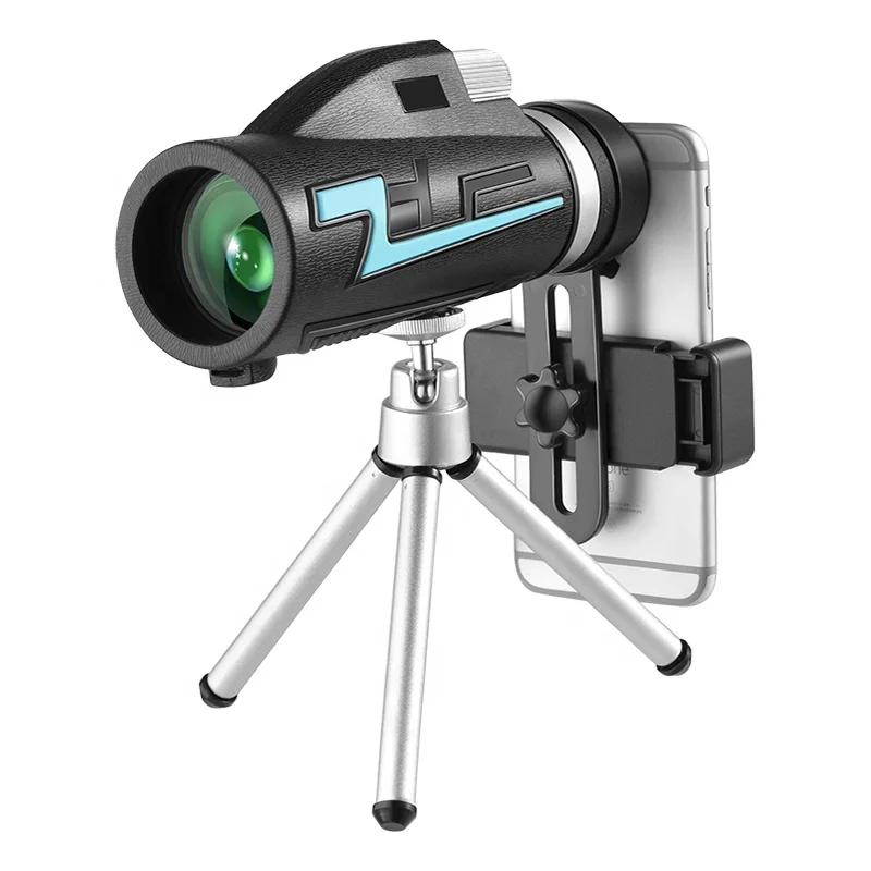 

Amazon Hot Sell 10x42 HD Good Mini Mobile Phone Monocular Telescope With Tripod
