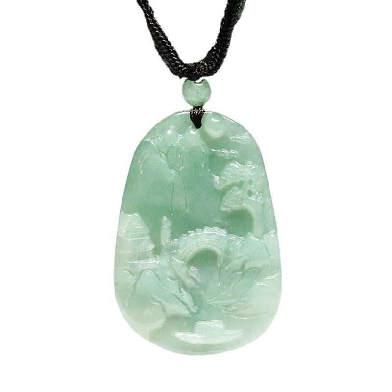 Live Delivery Genuine Jade Landscape Pendant Landscape Jade Pendant Necklace Pendant Jade jadeite Jewelry
Live Delivery Genuine Jade Landscape Pendant Landscape Jade Pendant Necklace Pendant Jade jadeite Jewelry