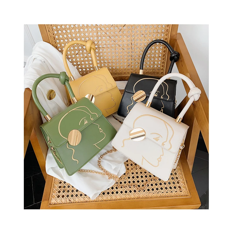 Elegant Chain Small Hand Bags Women Crossbody Bag Girls' Face Embroidery Shoulder Messenger Bag Lady Knot Handle Luxury Handbags, Customized color
Elegant Chain Small Hand Bags Women Crossbody Bag Girls' Face Embroidery Shoulder Messenger Bag Lady Knot Handle Luxury Handbags, Customized color