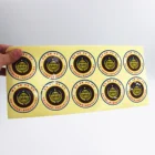 Wholesale Customized Round Logo Label Stickers Full Color Printed Sticker