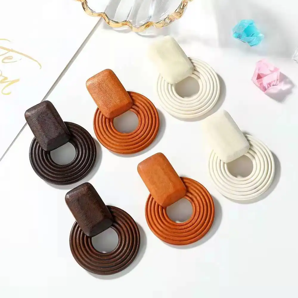 Wholesale Large Hollow Round Wooden Earrings African Drop Wooden Earrings For Women, 3colors
Wholesale Large Hollow Round Wooden Earrings African Drop Wooden Earrings For Women, 3colors