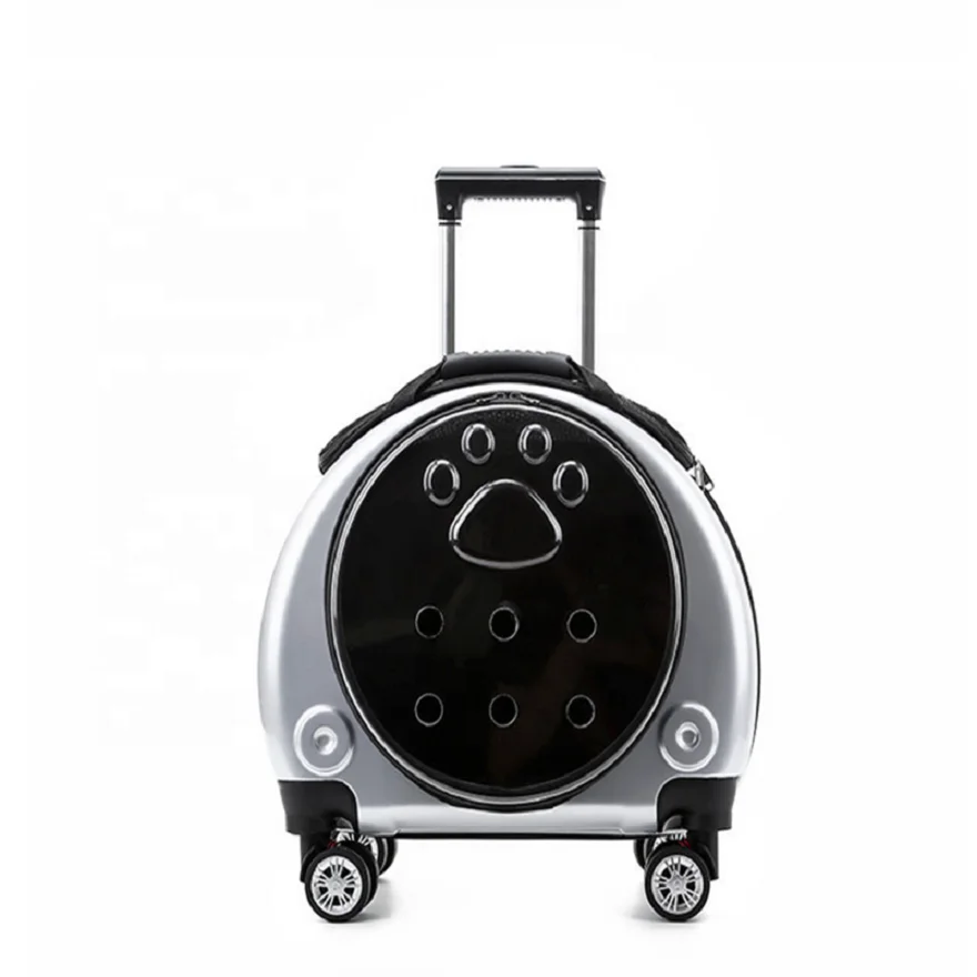 New pet trolley case portable dog bag multi-function space bag breathable dual-use pet backpack, Silver/pink/gold
New pet trolley case portable dog bag multi-function space bag breathable dual-use pet backpack, Silver/pink/gold