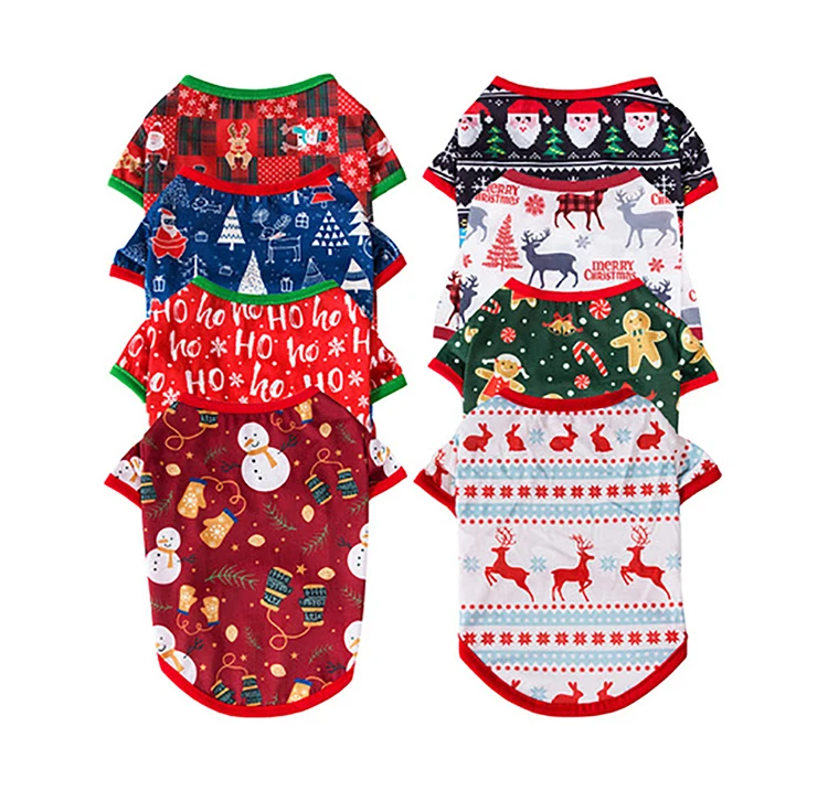 New Cotton Luxury Designer Dogs Clothes Shirts Christmas Small Dog Clothes, Picture shows
New Cotton Luxury Designer Dogs Clothes Shirts Christmas Small Dog Clothes, Picture shows