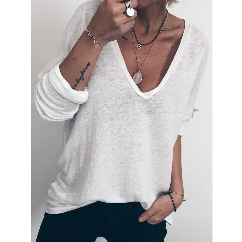 WW-0180 Leisure Loose Long-sleeved Pure Color Printed V-neck T-shirts Long Sleeve Active Wear Women African Print Top, Customized color
WW-0180 Leisure Loose Long-sleeved Pure Color Printed V-neck T-shirts Long Sleeve Active Wear Women African Print Top, Customized color