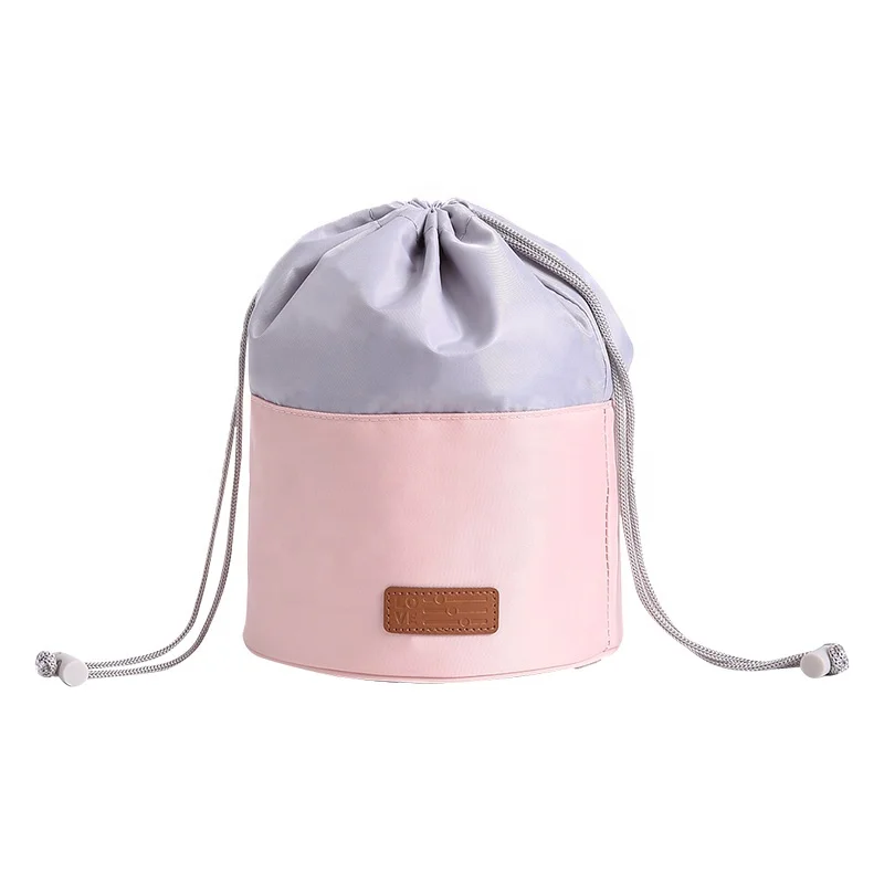 Waterproof Cylinder Drawstring Make Up Bag Multi-functional Barrel Shaped Travel Cosmetic Bag Cases, Pink,navy, green,grey, black
Waterproof Cylinder Drawstring Make Up Bag Multi-functional Barrel Shaped Travel Cosmetic Bag Cases, Pink,navy, green,grey, black