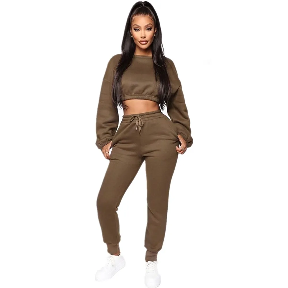 2021 latest fashion design long-sleeved plain oversized solid color fitness casual women's two piece pants set
2021 latest fashion design long-sleeved plain oversized solid color fitness casual women's two piece pants set